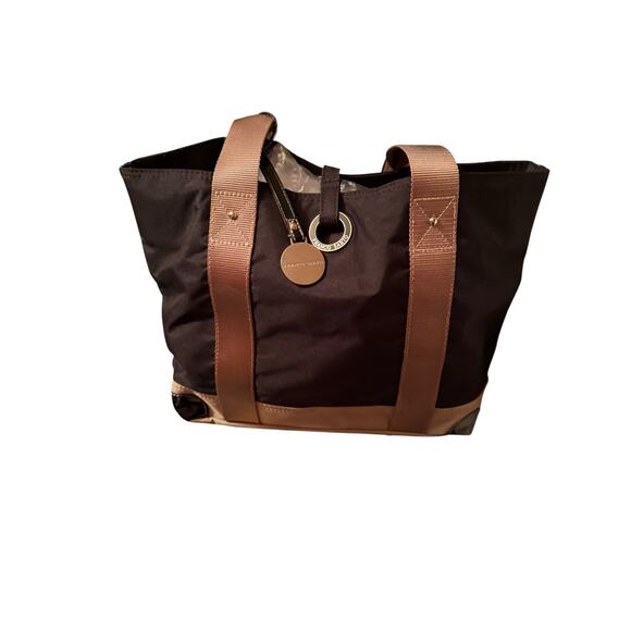 Franco Sarto Dark Brown Mini Tote with Gold accents multiple pockets 16”x11”x4" - Picture 1 of 16